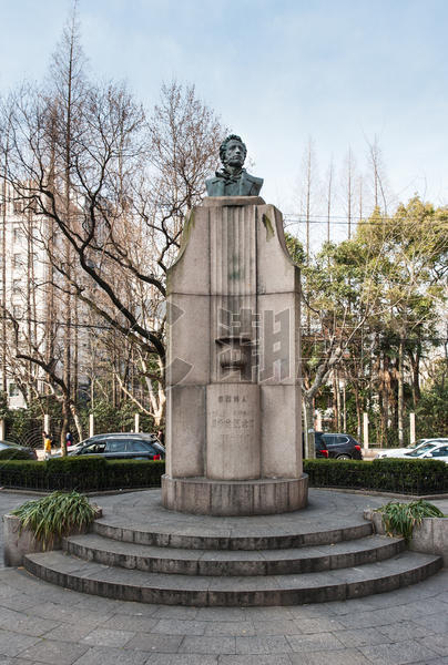 上海法租界普希金纪念碑图片素材免费下载