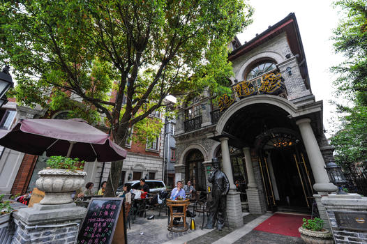 上海多伦路文化名人街老电影咖啡馆图片素材免费下载