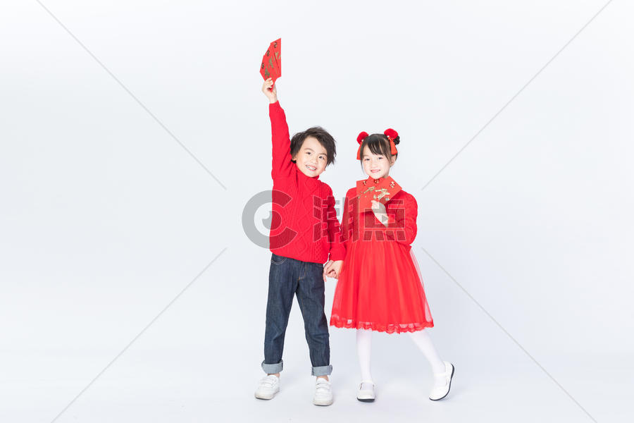 春节新年儿童人像图片素材免费下载