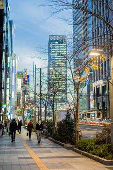 日本东京桥街景图片素材免费下载