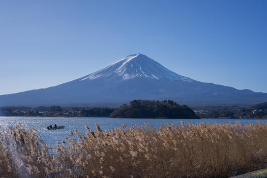 秋天的富士山图片素材免费下载