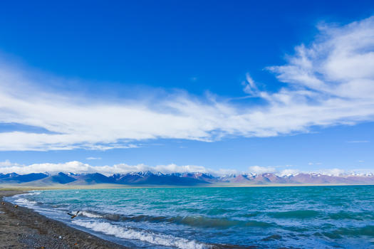 西藏羊湖风光图片素材免费下载
