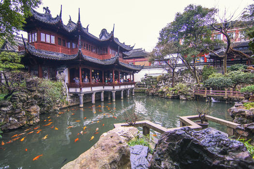 上海老街豫园图片素材免费下载