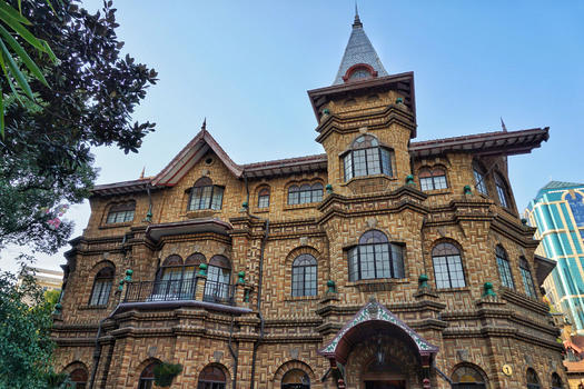 上海马勒别墅晨间的近景图片素材免费下载