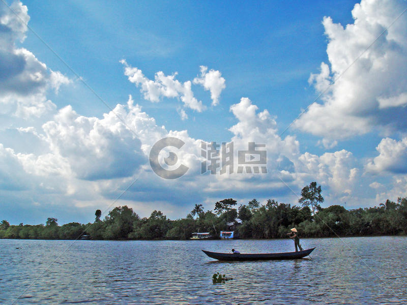 越南西贡湄公河图片素材免费下载