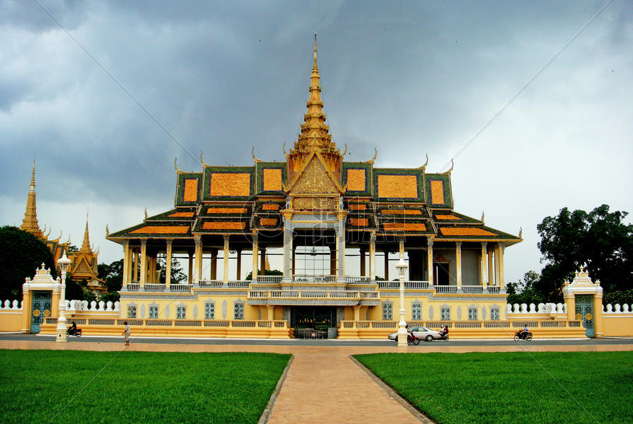 柬埔寨金边皇宫royal palace图片素材免费下载