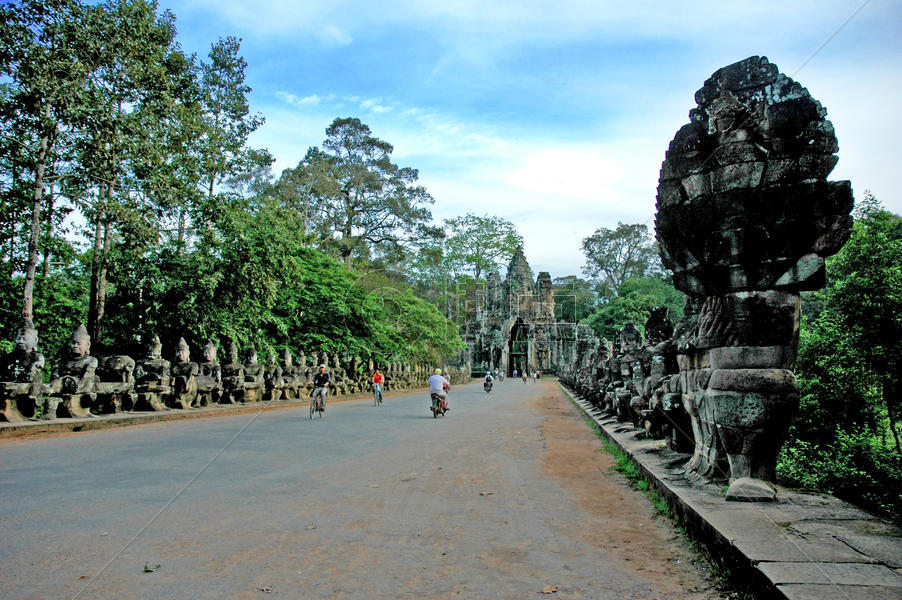 柬埔寨暹粒通王城Angkor Thom图片素材免费下载