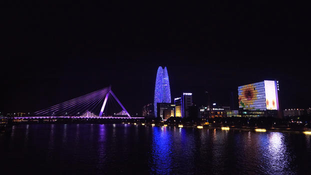 宁波市夜景图片素材免费下载