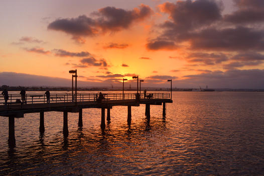 美国圣地亚哥海岸风光图片素材免费下载