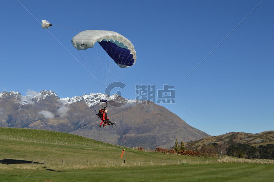新西兰高空跳伞图片素材免费下载