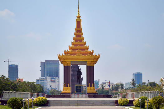 柬埔寨英雄雕像图片素材免费下载