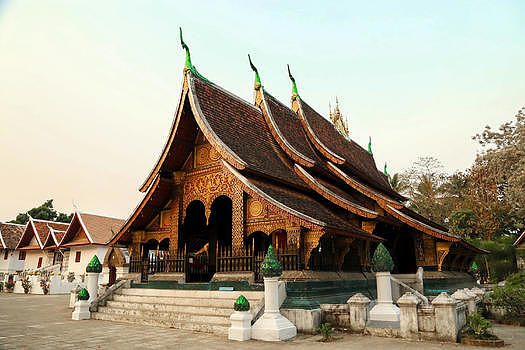 老挝琅勃拉邦寺庙图片素材免费下载