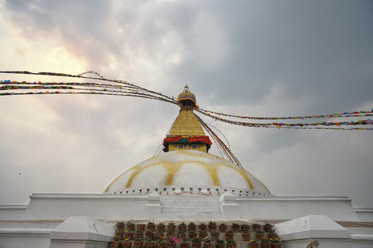 尼泊尔宗教白塔图片素材免费下载