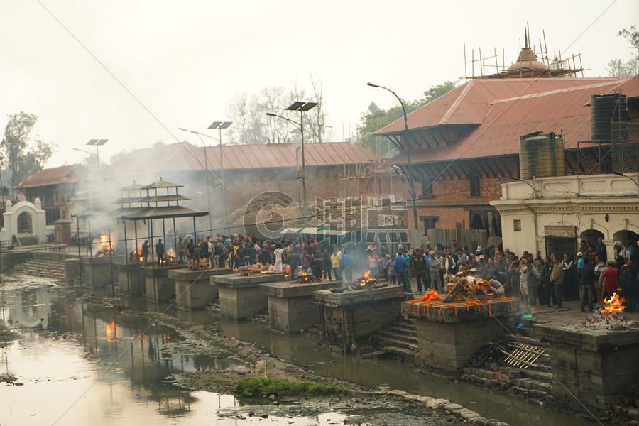 尼泊尔古寺庙烧尸庙图片素材免费下载