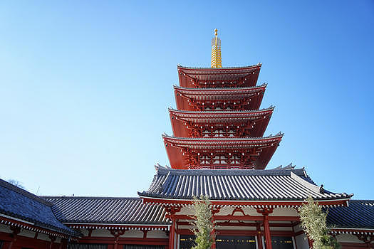 日本东京地标浅草寺图片素材免费下载