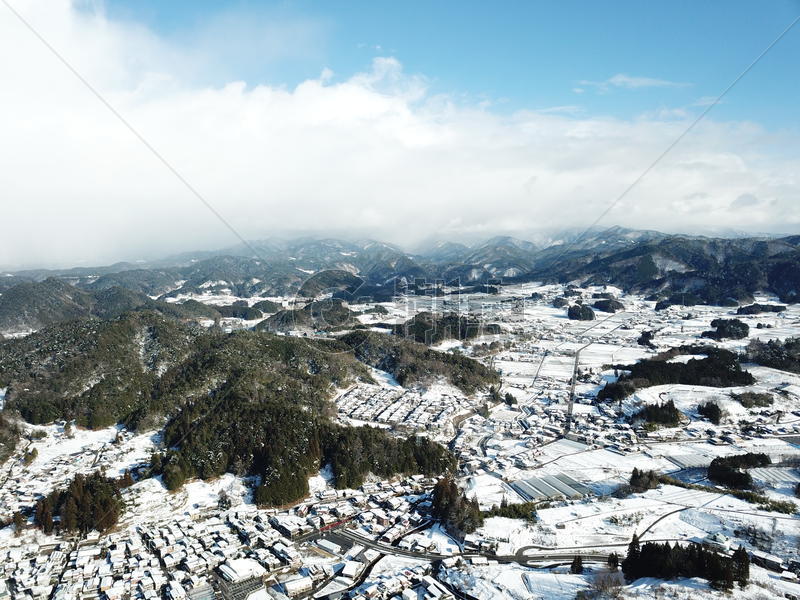 航拍日本高山风光图片素材免费下载