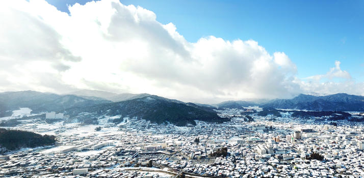日本高山城市全景图片素材免费下载