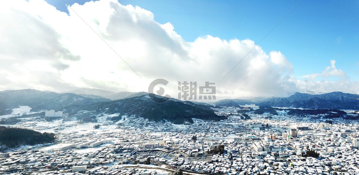 日本高山城市全景图片素材免费下载