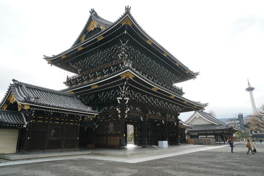 日本京都古建筑群图片素材免费下载