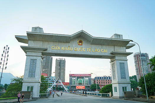 越南老街口岸图片素材免费下载