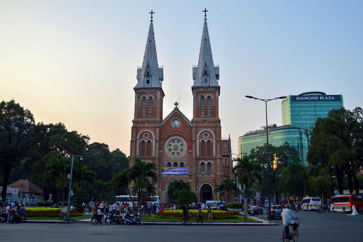 越南胡志明市天主教教堂图片素材免费下载