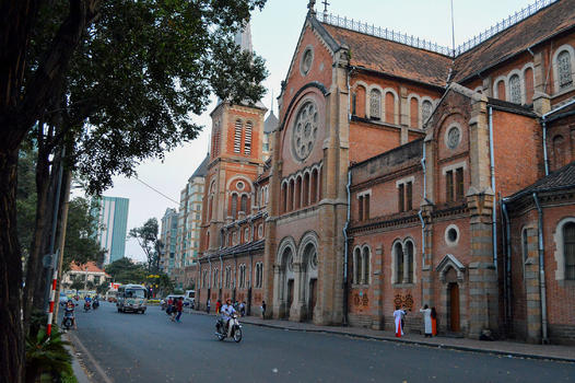 越南胡志明市天主教教堂图片素材免费下载
