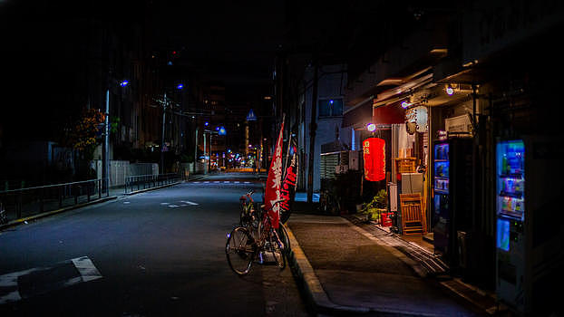 日本大阪街道夜景图片素材免费下载
