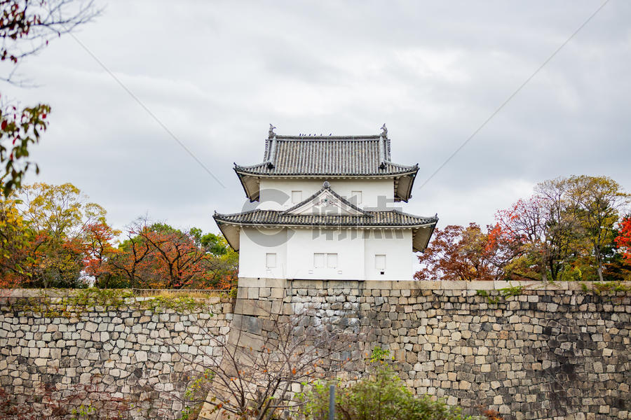 日本秋景日式建筑图片素材免费下载