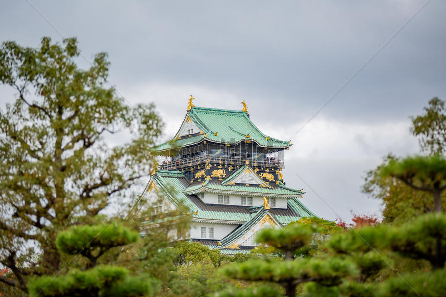 日本大阪城图片素材免费下载