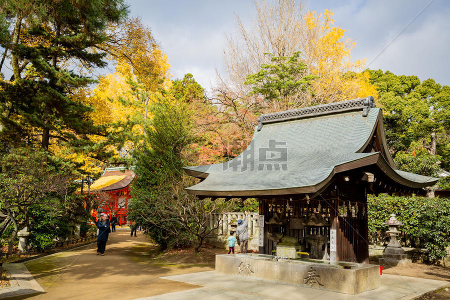 日本天满宫秋景图片素材免费下载