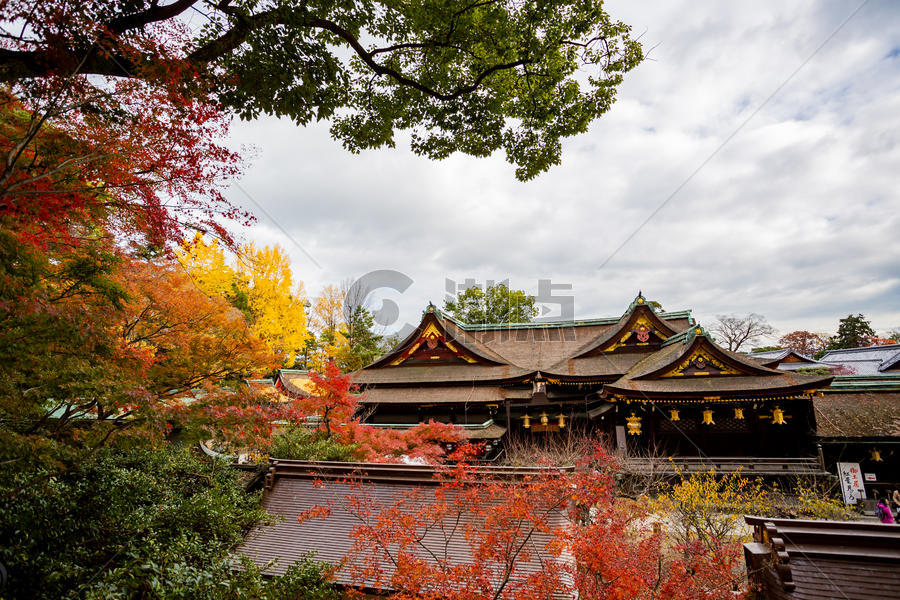 日本京都天龙寺风景图片素材免费下载