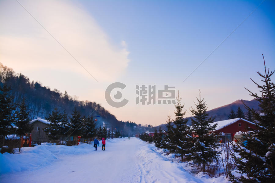 黑龙江东升中国雪谷图片素材免费下载