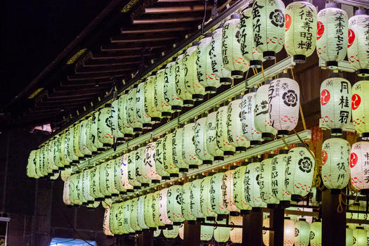 日本八坂神社夜景图片素材免费下载