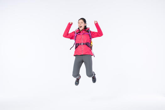 远足女性跳跃图片素材免费下载