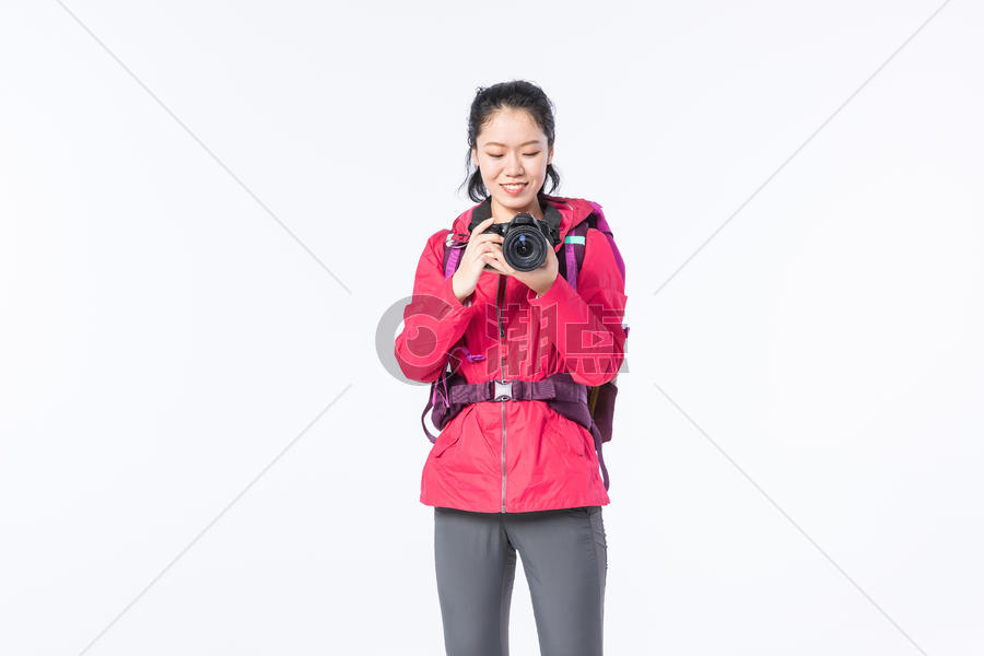 运动女性远足摄影图片素材免费下载