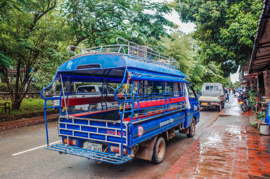 老挝琅勃拉邦街头图片素材免费下载