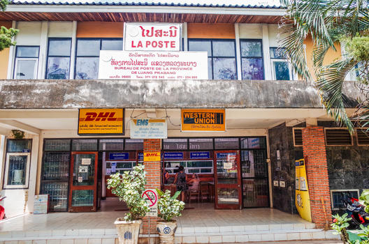老挝万象邮局图片素材免费下载