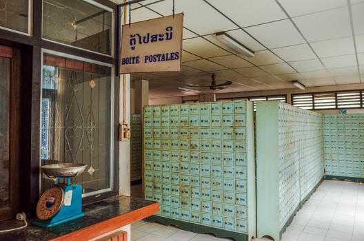 老挝万象邮局图片素材免费下载
