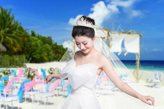 沙滩婚礼图片素材免费下载