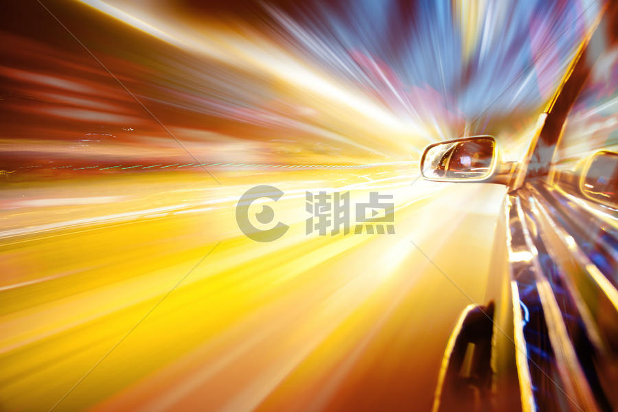 汽车速度感光效图片素材免费下载