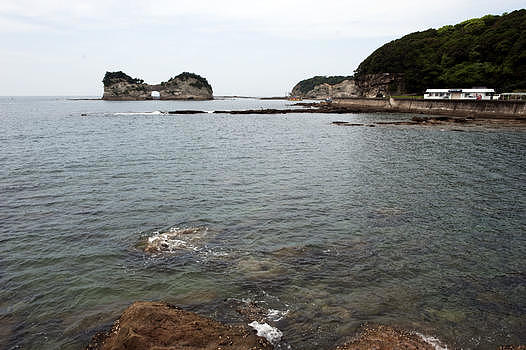 日本南纪白浜圆月岛图片素材免费下载