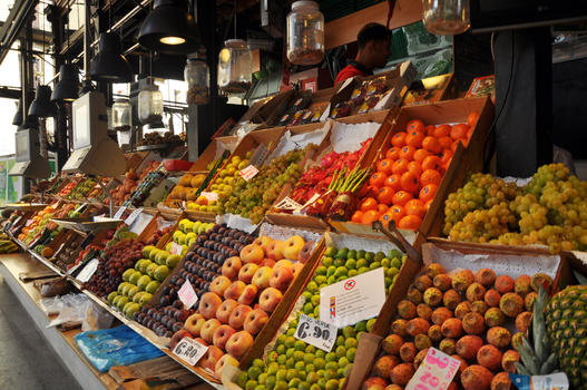 圣米盖尔市场水果摊图片素材免费下载