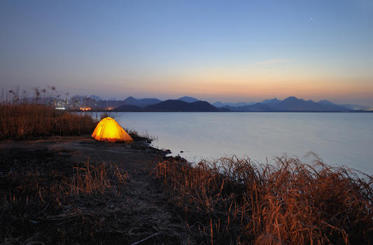 杭州南湖沿途风景图片素材免费下载