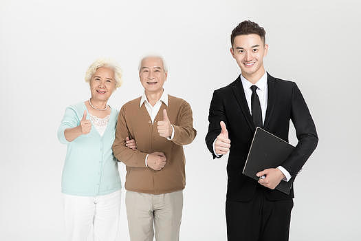 老年家庭保险营销图片素材免费下载