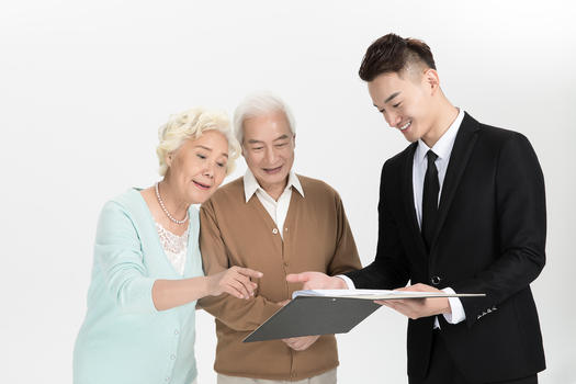 老年家庭保险营销图片素材免费下载