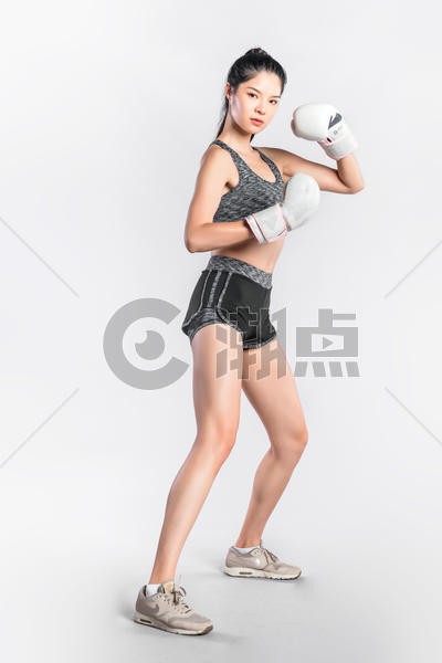 拳击手美女图片素材免费下载