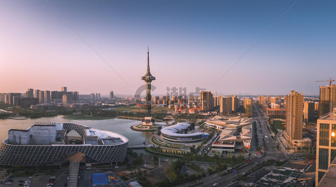 夕照聚龙湖图片素材免费下载