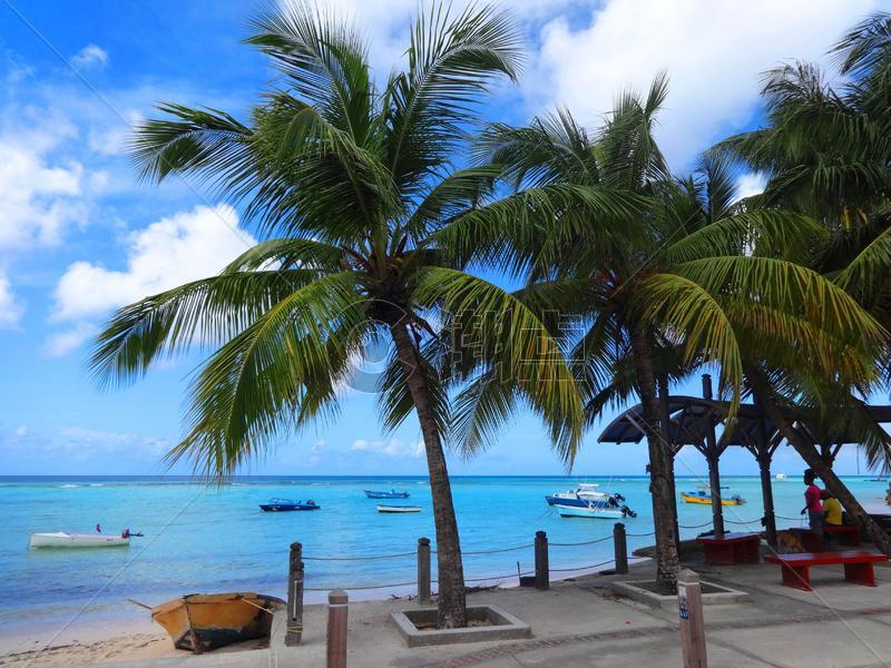 巴巴多斯美丽的海滨风光奇秀海景迷人是驰名世界的海岛度假胜地图片素材免费下载