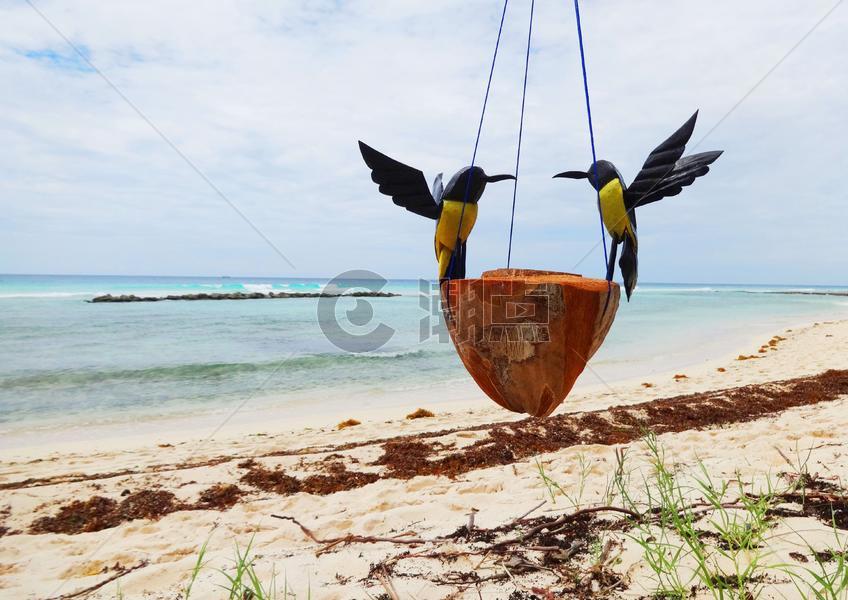 巴巴多斯海风中的手工艺品图片素材免费下载