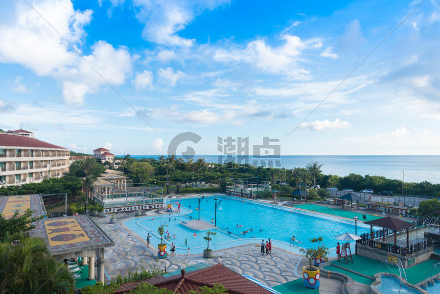 台湾垦丁酒店游泳池图片素材免费下载